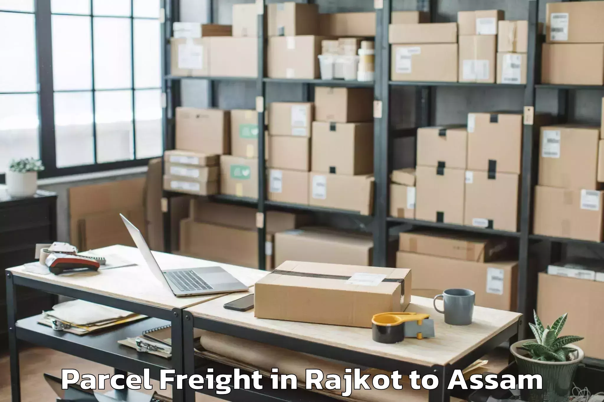 Rajkot to Kalaigaon Parcel Freight